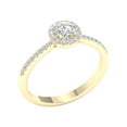 thumbnail image 4 of Imperial 1/2 Ct TDW Round Diamond Halo Engagement Ring in 10K Yellow Gold (H-I, I2), 4 of 4