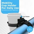 thumbnail image 2 of Mobility Cup Holder - Compatible with Wheelchair, Walker, Rollator, or Scooter - by Easy To Use Products, 2 of 7