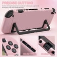 thumbnail image 4 of SIXGOLDHUA Switch 2 Case for Nintendo Switch 2 (2025), Easy Docking Hard Shell Cover PC Protective Case with Screen Protector - Pink, 4 of 7