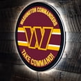 thumbnail image 5 of Washington Commanders 15" Round LED Lit Wall Sign, 5 of 5