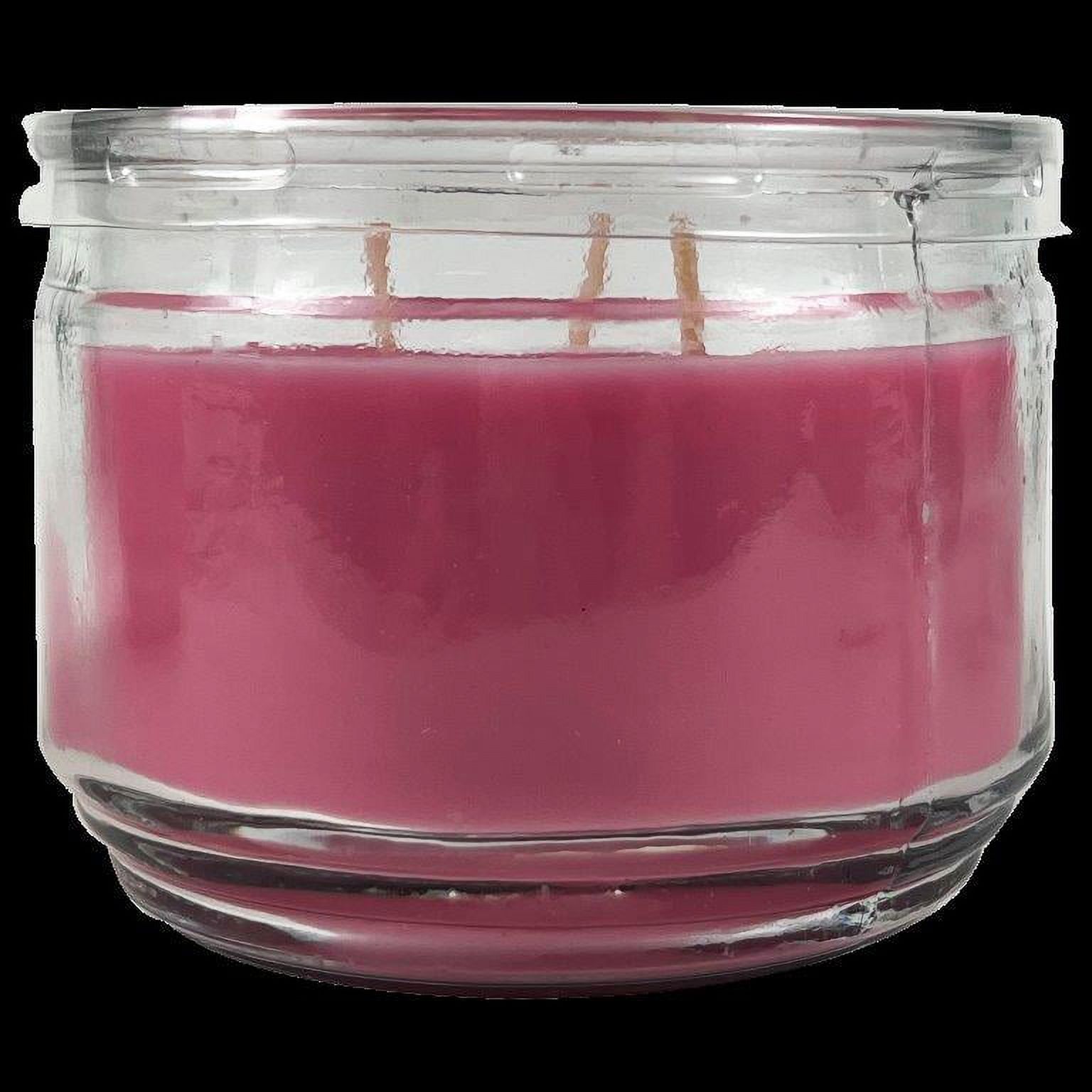 (3 pack) Mainstays Plumeria Palm Scented 3-Wick Glass Jar Candle, 11.5 oz.