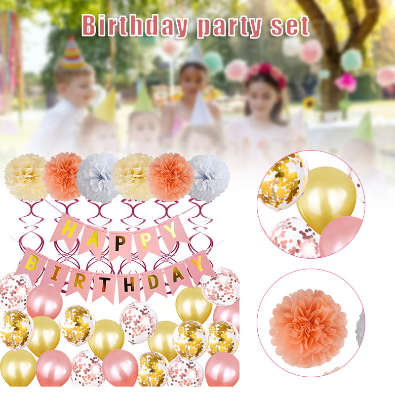 Birthday Decoration Party Supplies Combo Balloons Bouncing Ball Inflatable Toy 