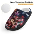 thumbnail image 4 of Demon Slayer Slippers for Kids, Cute Soft Plush Anti-slip Fluffy Fuzzy House Slippers Warm Soft Plush Non-Slip Indoor Outdoor Slip-on Shoes for Boys Girls, 4 of 8