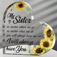 thumbnail image 6 of Gifts for Sisters, Acrylic Heart Gift Keepsake Sign Decor for Women Girls Grandma Sister Friend Female Christmas Birthday Thank You Acrylic Gift, 6 of 6