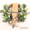 thumbnail image 3 of OUSITAID Half Coverage Wreath  13*15.7” Inch Spring Wreaths for Front Door Outside Artificial Wreath for Summer  Welcome Front Door Wreath for Farmhouse, 3 of 10