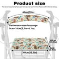 thumbnail image 6 of COEQINE Highland Cow Medical Products Rollator Walker Seat & Back Cover Floral Adjustable Rollator Walker Accessories Seat Cushion for Women Gifts for Women Friends, 6 of 7