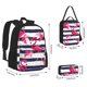 thumbnail image 2 of Balery Pink Flamingos Mochila escolar 3 en 1 para niños: mochila resistente con lonchera térmica y estuche para lápices. Mochila escolar para niños y niñas., 2 of 7