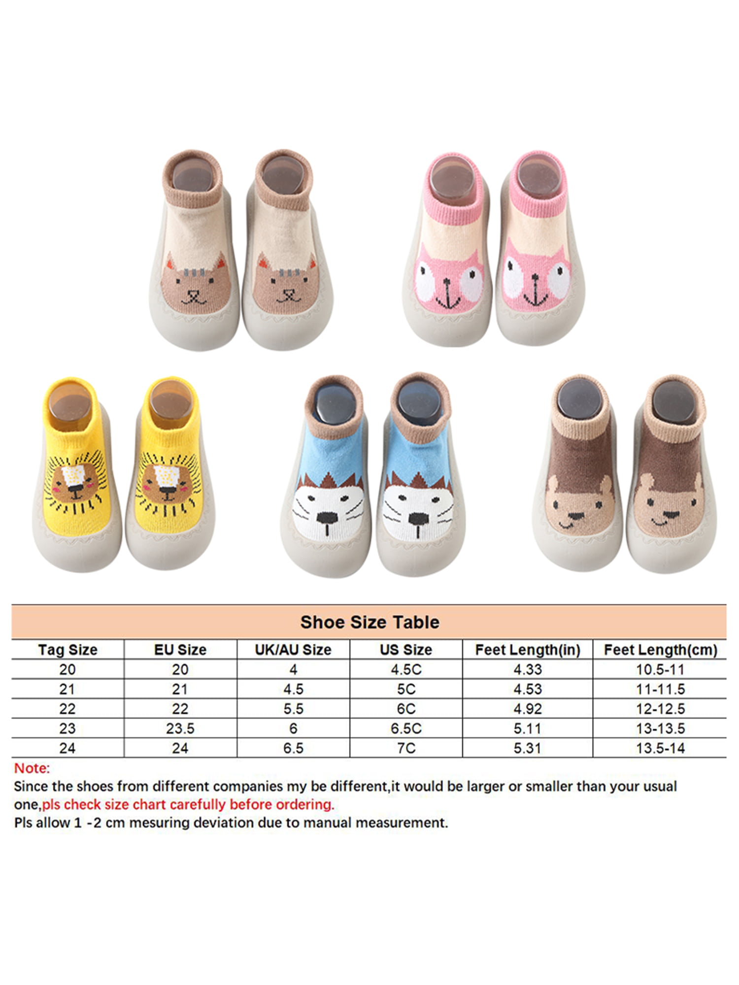 Ymiytan Baby Sock Shoes First Walker Floor Slippers Non-Slip Socks Bedroom  Home Shoe Breathable Soft Sole Slipper Blue 7C