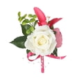 thumbnail image 3 of Boutonniere de boda con flores para novio, broche para caballero, Pin para traje, aniversario, boda, fiesta, graduación, día de San Valentín Estilo A 10 cm x 135 cm., 3 of 8