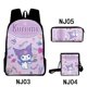 thumbnail image 1 of Conjunto de mochila de Kuromi para niños, 1 of 4