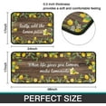 thumbnail image 3 of Nutksea Lemon Kitchen Rug Decor Set of 2, Washable Microfiber Running Rugs Lemon Decoration Mats 17"x 47" + 17"x 23" (Brown), 3 of 6