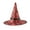 Red, variant on Halloween Light Up Witch Hat for Kids Adults Cartoon Pumpkin Print LED Light Wide Brim Wizard Hats for Cosplay