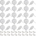 thumbnail image 2 of 1box 60pcs Textured Flat Round Stud Circle Stud Earring with Spot Disc Ear Stud Earring Post with Hole Stainless Steel Earring Component for Earrings Making Hole: 1.8mm Pin: 0.8mm, 2 of 9