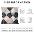 thumbnail image 6 of Acheng  Marble Throw Pillow Covers Rhombus Marbling Golden Geometric Diagonal Lines Modern Luxurious Square Pillow Cases Set of 2 for Decorative Cushion Bed Couch Sofa White, 6 of 6