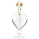 thumbnail image 2 of Jarrón de flores hidropónicas Plantilla de vidrio transparente Desktop Design Vase de flores de diseño de corazón, 2 of 7