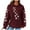 Wine, variant on TaLove Womens Fall Fashion 2025 Hoodies For Women Trendy Sweatshirts For Women Half Zip Womens Dressy Blouses Tops Womens Plus Size Tops Short Sleeve Red