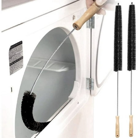 

2 Pack Dryer Vent Cleaner Kit Dryer Lint Brush Vent Trap Cleaner Long Flexible Refrigerator Coil Brush