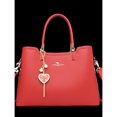 thumbnail image 4 of Bolso rojo para mujer, bolso de boda para novia, bolso de mano tipo bandolera de gran capacidad, nuevo y atmosférico de alta gama, 4 of 5