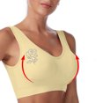 thumbnail image 4 of Ladies Traceless Comfortable Wireless Breathable Gathering Bra with Removable Padding for Daily Wear and Sleep, 4 of 5
