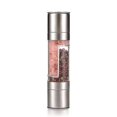 thumbnail image 1 of Sea Salt And Pepper Grinder, Stainless Steal 2 In 1 Dual Chambers, Seasonings Spices Mill With Adjus, 1 of 5