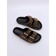 thumbnail image 1 of Women Sequin & Buckle Decor Slides, Fashion Summer Flatform Slides, 1 of 4