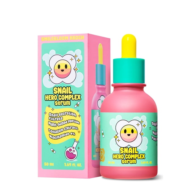Sérum facial SMILEBLOOM KKOCH Snail Mucin 85% con colágeno vegano 50 ml