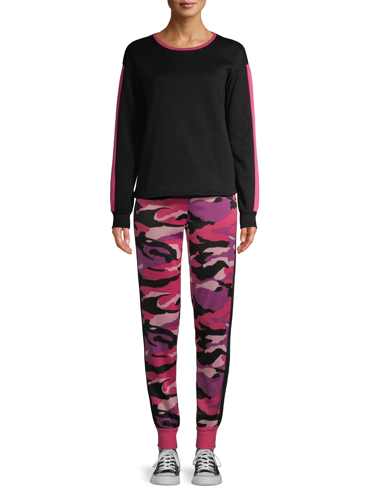Eye Candy - Eye Candy Juniors' Long Sleeve Camo Joggers Two-Piece Set - Walmart.com - Walmart.com