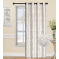 thumbnail image 1 of Jacquard Grommet Panel, 54x84 Inch, Taupe, One Panel, 1 of 3
