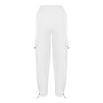 thumbnail image 4 of Cargo Pants Women Casual Y2k Parachute Pants Walking Trousers with Elasticated High Waist Lightweight Quick Dry Athletic Baggy Trouser Fall Pants Outdoor Streetwear Tracksuit Bottoms, 4 of 5