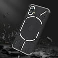 thumbnail image 2 of Compatible with Nothing Phone 1 Case Shockproof Hard Matte Nothing Phone 1 Phone Case 3 in 1 Ultra Thin Protective Case (Nothing Phone 1, Black/Silver), 2 of 14