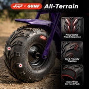 FRP Basic Package GMB100 Gas Powered Mini Dirt Bike 99CC for Teens and Adults, 28MPH Off Road Motorcycle, Weight Support Up to 220 LBS - Purple