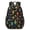 Robot and Lightning Black Pattern, variant on Robot and Rockets Red Pattern 17" Waterproof Oxford School Backpacks for Teens, S-Shape Padded Straps, for School, Travel, Hiking, Camping