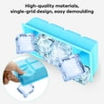 thumbnail image 2 of Ice Cube Trays for Freezers with Lid  Silicone Lager Ice Tray Molds Big Square Ice Trays for Whiskey, Cocktails, Baby Food, Juices Blue, 2 of 7