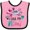 Pink and Black, variant on Inktastic I Love My Mimi Pink and Blue Fox with Hearts Boys or Girls Baby Bib