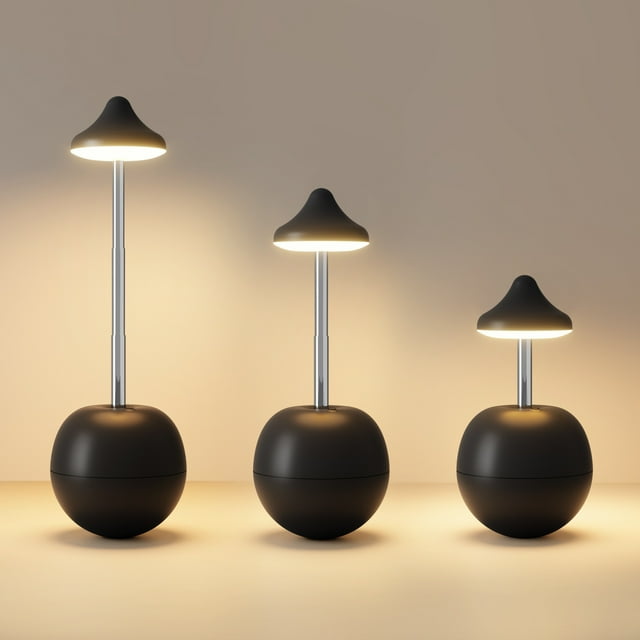 Lámpara de noche decorativa para dormitorio - Control remoto - Luz nocturna LED con altura ajustable