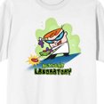 thumbnail image 2 of Dexter's Laboratory Button Push Crew Neck Short Sleeve Men's White T-shirt - 5XL, 2 of 4