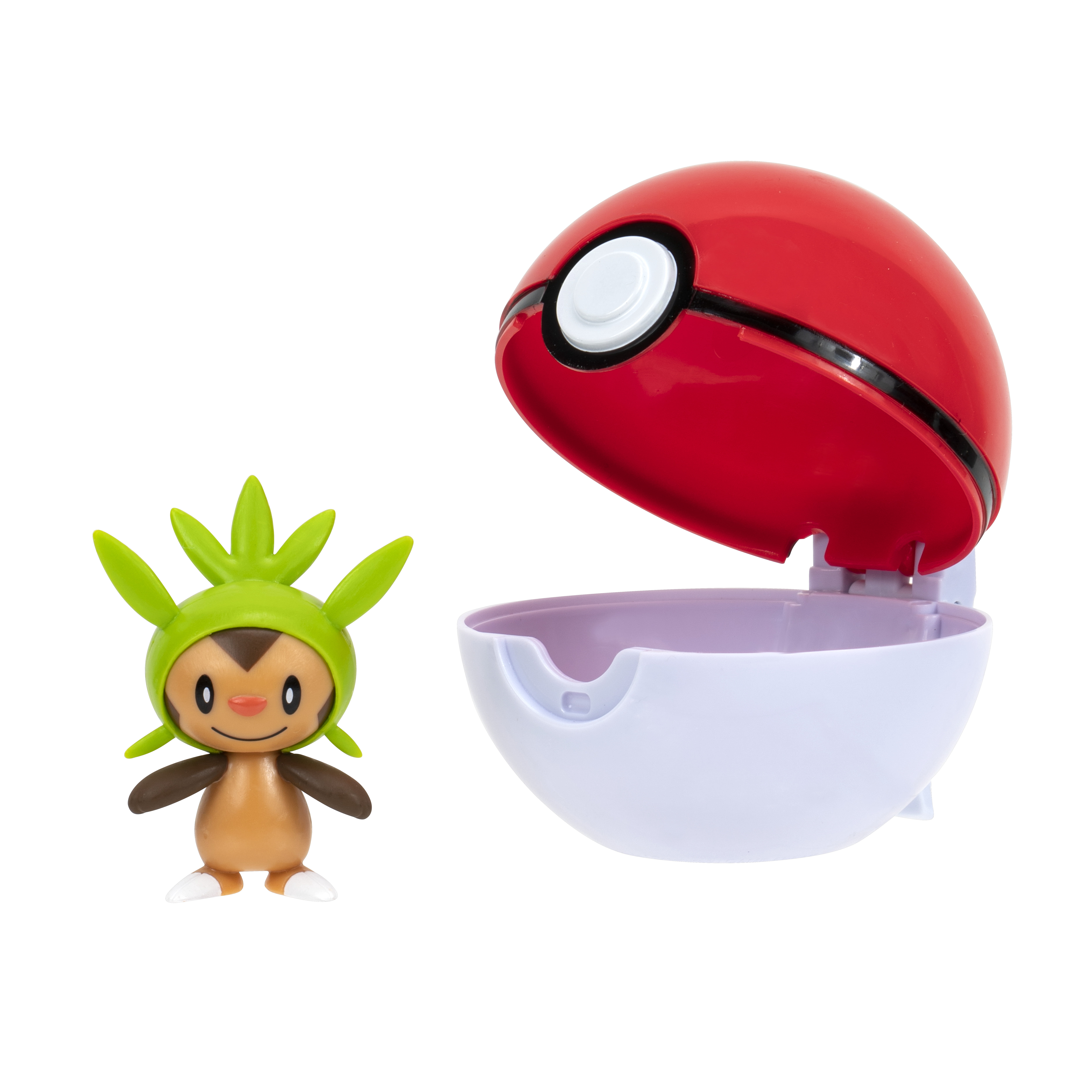 Pokemon Clip ‘N’ Go Chespin and Poke Ball - Includes 2 inch Battle Figure and Poke Ball Accessory