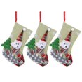thumbnail image 2 of Bas de Noël, 3pcs/set Bas de Noël Chaussettes Décoration de Noël Pendentif Réponse Rapide, 2 of 14