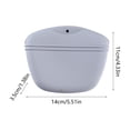 thumbnail image 3 of Silicone Dog Treat Pouch, Small Training Bag, Portable Dog Treat Bag for Leash with Magnetic Closure and Waist Clip, 3 of 6