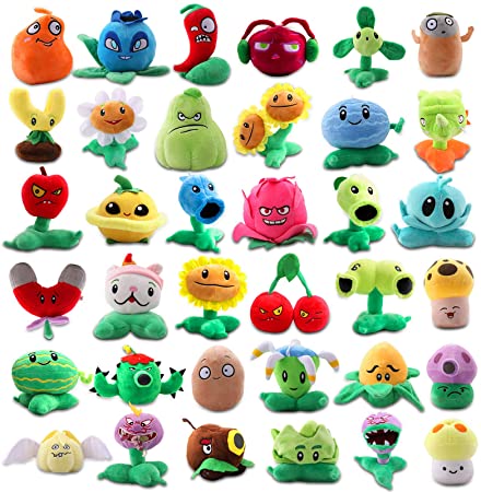 Compre... Maylai 36 Pieces Large Plants vs Zombies 1/&2 Plants Plush Figure Toy