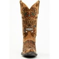 thumbnail image 4 of Old Gringo Women's Cavalier Skull And Floral Burnished Tall Western Leather Boot Beige/Khaki 6 M  US, 4 of 7