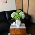 thumbnail image 4 of 4PCS Artificial Flowers Large Hydrangeas Flowers Latex Bouquet for Wedding Bridal Office Home Party Decoration (2Pcs Green+2Pcs Light Green), 4 of 16
