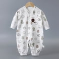 thumbnail image 2 of KPOPLK Baby Boys Clothes Boys Pajamas Baby One-Piece Footless Rompers Pajamas Cotton Pjs for Sleep Play Boys 0 3 6 9 12 18 24 Months Size 0-3 Months, 2 of 5