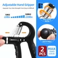 thumbnail image 2 of Entrenador de fuerza con agarre WIZFOKO, 2 unidades, ajustables de 10 a 100 kg, 2 of 8