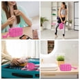 thumbnail image 7 of Unique Bargains Quilted Cosmetic Organizer for Women Rose Red, 7 of 7