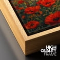 thumbnail image 6 of Framed Canvas Wall Art Red Poppy Field Landscape Print for Living Room Decoration - 16"x24" NATURAL, 6 of 8