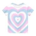 thumbnail image 6 of Vmvidoty T Shirts for Girls Rainbow Shirts Funny Short Sleeve Tops 3-14 Years Light Blue 7-8 Years, 6 of 6