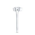thumbnail image 3 of Rosec Jewels Lab Grown Diamond Bezel Setting Engagement Ring - 0.6 Carat - EF-VS Quality, 14K White Gold, US 9.00, 3 of 8