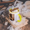 thumbnail image 5 of Israel, Galilee, Tiberias, St Peters Parish, Statue-As14 Wbi0290 - Walter Bibikow, 11oz Two-Tone Yellow Mug, 5 of 7
