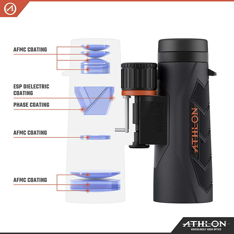 Athlon Optics Midas G2 8x42 UHD Binocular for Adult and Kids, Waterproof,  high Power Durable Binoculars for Bird Watching, Hunting, Concert and